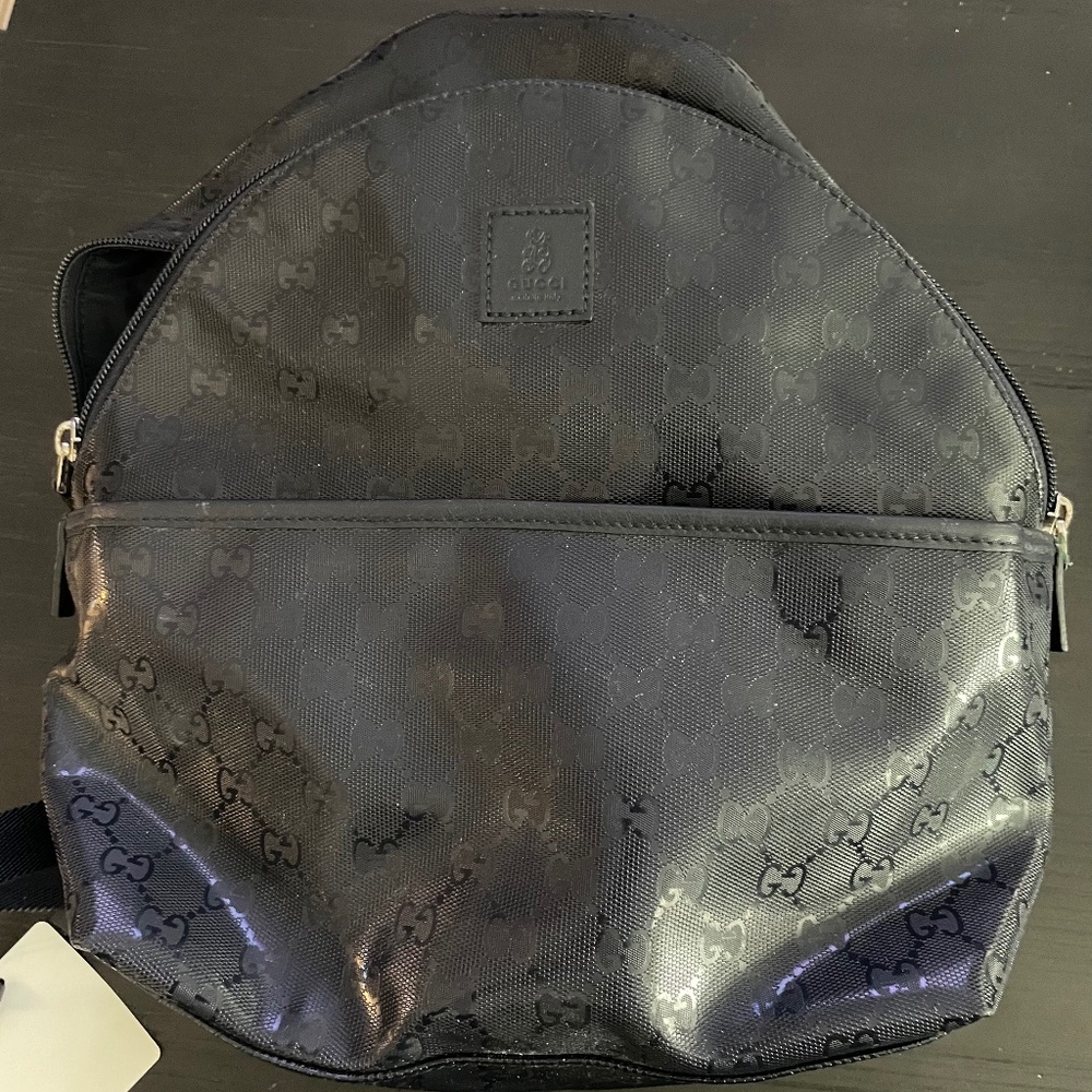 Authentic Gucci GG Kids Dark Navy Backpack- like new, no tag